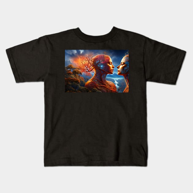 Nature's Longing Kids T-Shirt by PaigeCompositor